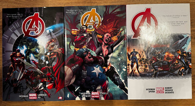 Avengers 1-3 Oversized Hardback Hardcover Graphic Novel Marvel Comics Hickman