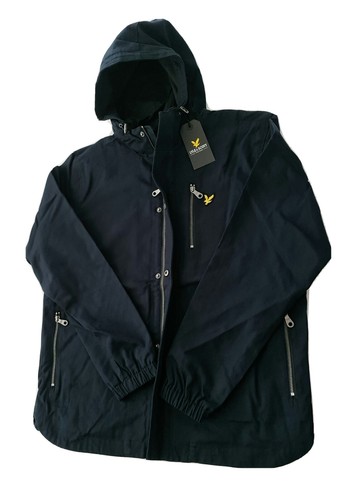 Lyle \u0026 Scott Mens Dark Navy Hooded 