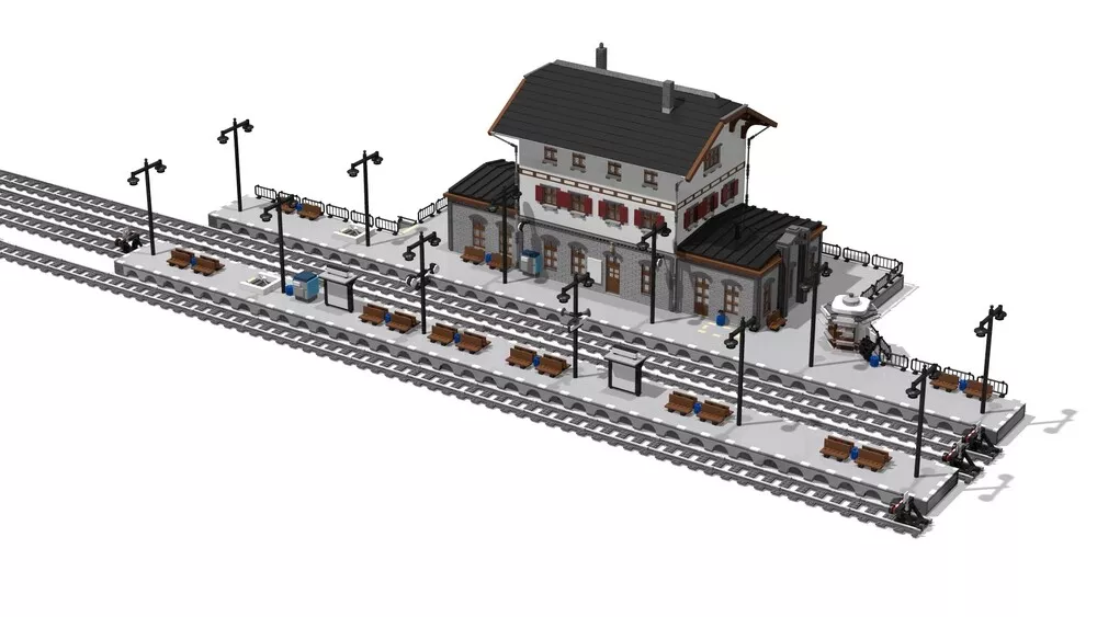 PDF Anleitung Bahnhof Steinheim Train station creator MOC f r