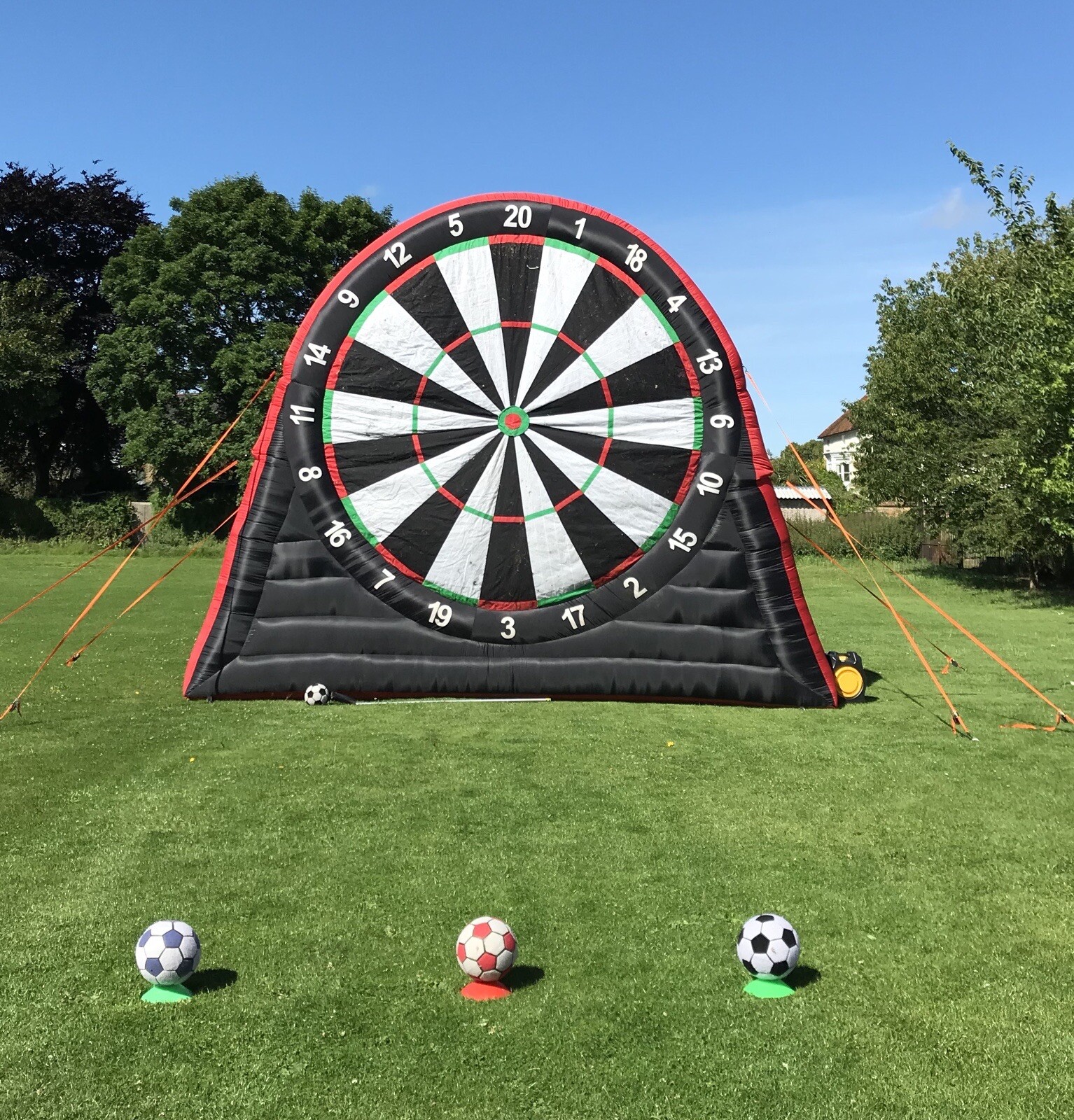 HIRE 16f football golf Darts Inflatable bouncy Castle Weddings Dartboard Velcros eBay