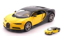 Maisto 1/24 Bugatti Chiron Gelb/Schwarz Modellbau Statisches Modell Diecast