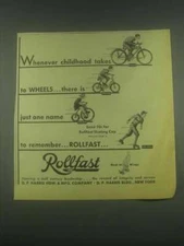 1932 Rollfast Bicycles, Playcycle, Roller Skates Ad