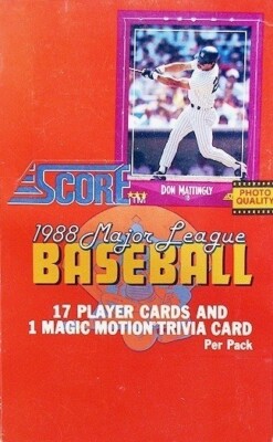 1988 Score Baseball Cards - Pick Your Card #465-660 RC/Highlights/Stars