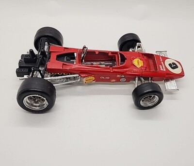 Vintage Zylmex Ferrari F1 Red Die Cast Racer K709 Open Wheel Toy