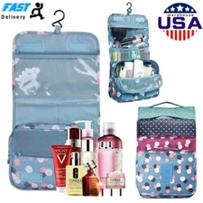 Women Travel Cosmetic Makeup Bag Toiletry Hanging Organizer Storage Case Pouch