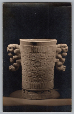 Aztec or Mayan Pottery RPPC