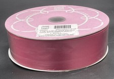 1-1/2 x 50 yd Wine Double Face Satin Ribbon Roll PAPER MART NEW