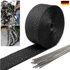 15m Titan Hitzeschutzband Auspuff Kr&uuml;mmer Band bis 1400&deg; Hitzeschutz Heat Wrap
