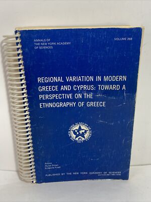 Regional Variation In Modern Greece And Cyprus: Toward A Perspective On The Ethn