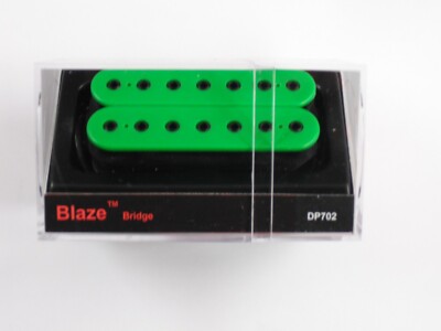 DiMarzio Blaze 7 String Bridge Humbucker Green W/Black Poles DP 702