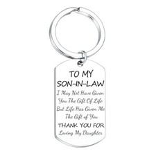 Son in Law Keyring Son-in-Law Gift Ideas Gifts for Son in Law Father's Day
