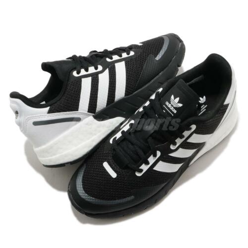 adidas Originals ZX 1K Boost Black White Silver Men Unisex Casual Shoes  FX6515 | eBay