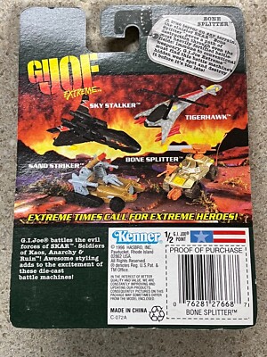 1996 Hasbro GI JOE Extreme Bone Splitter Vehicle 1:64 Die Cast New