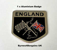 Badge Sticker Emblem Decal UK England Racing Shield Metal aluminium UK seller