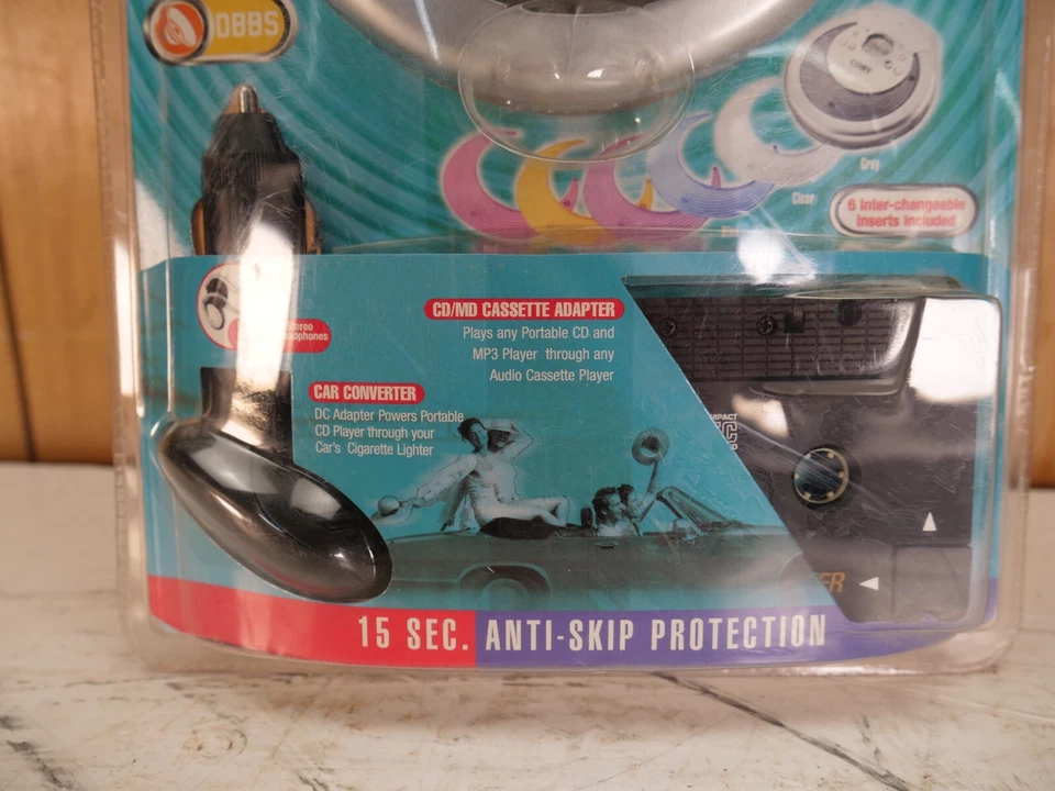 NOS Coby CX-CD616 Mobile CD Player With Cassette Adaptor Headphones NEW - Image 4 of 4