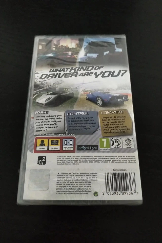 NFS NEED FOR SPEED  SHIFT SONY PSP NEW SEALED FREE SHIPPING - Image 2 of 2