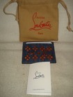 100% AUTHENTIC NEW MEN CHRISTIAN LOUBOUTIN LOUBI DENIM CARD CASE/WALLET/HOLDER  — photo 3