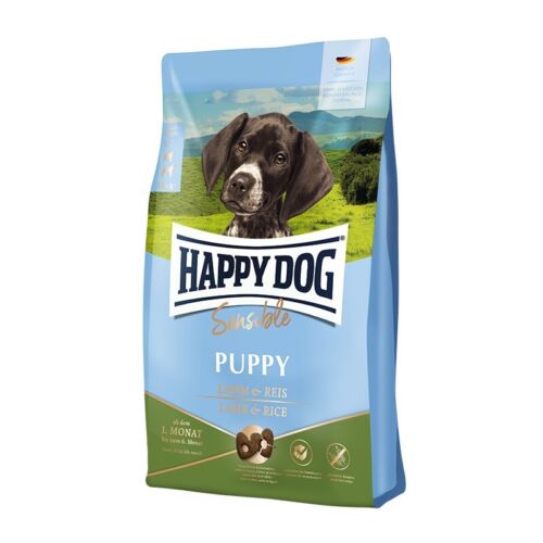 Happy Dog Sensible Puppy Lamm & Reis 4 x 1 kg (10,98€/kg) - Photo 1 sur 4