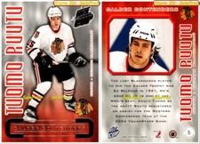 PACIFIC QUEST FOR THE CUP 2003 TUOMO RUUTU NHL BLACKHAWKS CALDER CONTENDERS #5