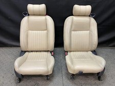 02-05 Ford Thunderbird Front Driver Passenger Light Sand Leather Seats 02-05 Ford Thunderbird Front Driver Passenger Light Sand Leather Seats