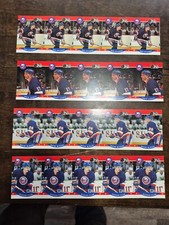 90-91 NHL Pro Set New York Islanders Craig Ludwig 5-card uncut sheet