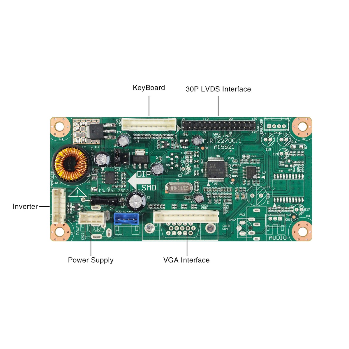 Türkiye VSDISPLAY VGA Display Controller Board 40Pin LVDs Türkiye VSDISPLAY VGA Display Controller Board 40Pin LVDs