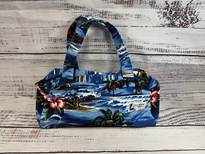 Local Design Made In Hawaii Handbag Hibiscus Flower Palm Tree