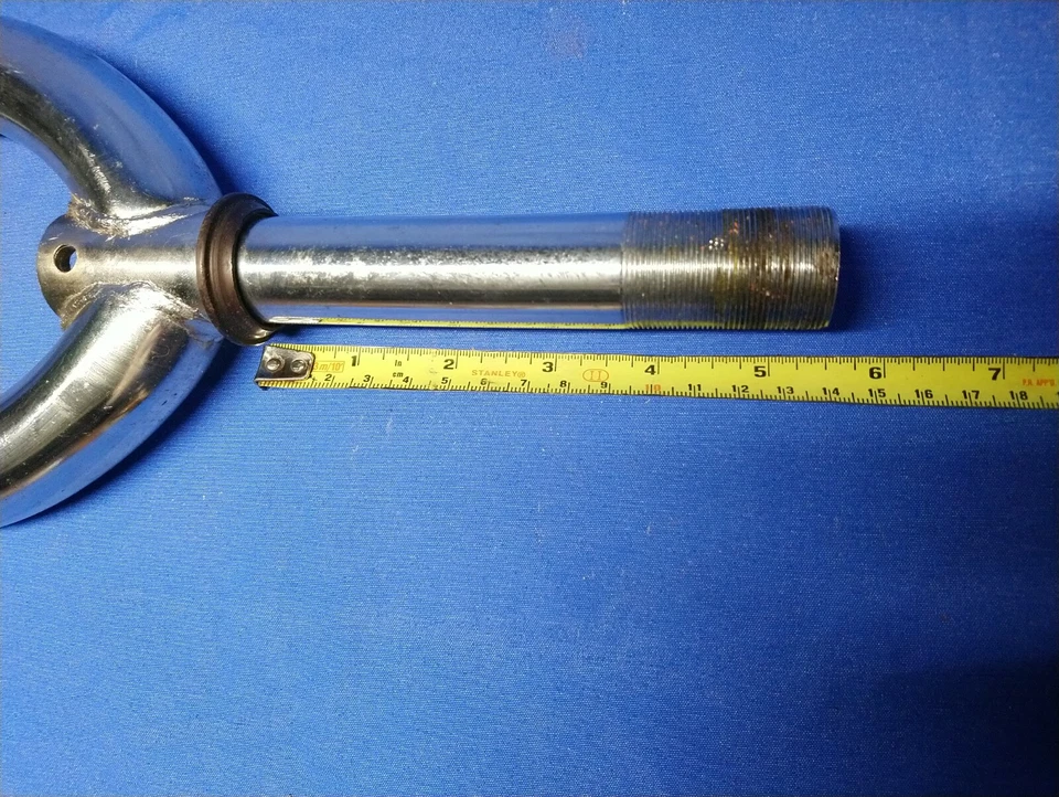 GTX STYLE CHROME FRONT FORKS FOR 16" WHEELS; 1" x 132 mm STEERER - Image 3 of 4