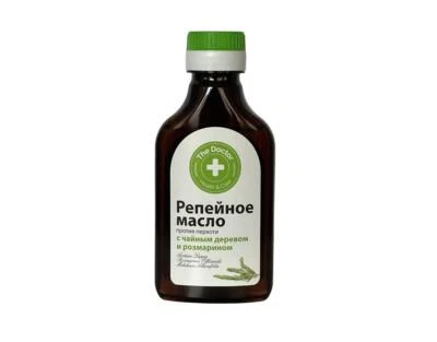 THE DOCTOR Olio di radice di bardana con tea tree e rosmarino antiforfora Репейное масло 100 ml