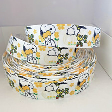 YARD RETRO CARTOON DOG SNOOPY PEANUTS GROSGRAIN RIBBON CHARACTER CRAFT CAKE BOW