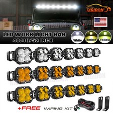 404652 Inch Led Work Light Barwiring Whiteamberyellow Offroad Car Driving
