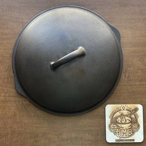 Unmarked Wagner Skillet Cover CRACKED Cast Iron - JMB Restorations