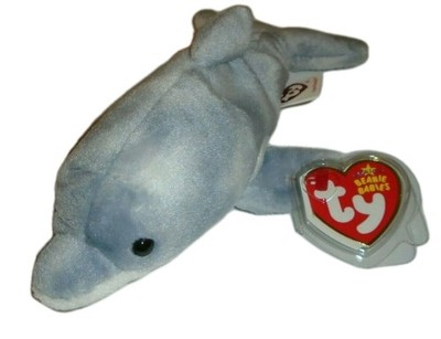 Ty Beanie Baby - STARBOARD the Dolphin (8 Inch) MWMTs Plush
