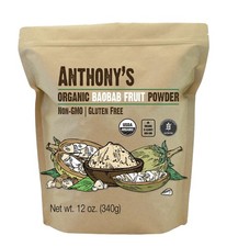 Anthony's Organic Baobab Fruit Powder, 12 oz, Gluten 12 Ounce (Pack of 1)