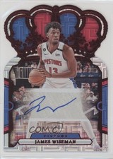 2023-24 Panini Crown Royale Red International 6/8 James Wiseman #CA-WIS Auto 0c3