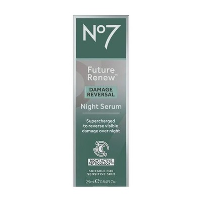 NO7 FUTURE RENEW DAMAGED REVERSAL NIGHT SERUM  0.84 fl oz $$$$$$$$$$$$$$$$$$$$$$