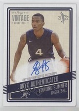 2021-22 Onyx Vintage Auto Edmond Sumner #VAES Auto 0c6