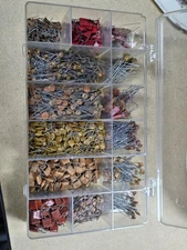 HUGE Lot Vintage Capacitors - Sprague Plus More Bumblebee 