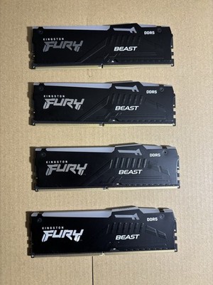 Kingston Fury Beast RGB 64GB (4x16GB) 6000MT/s DDR5 CL30  Desktop Memory