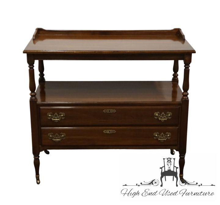 ETHAN ALLEN Georgian Court Solid Cherry Traditional Style 64" Server Buffet 1...