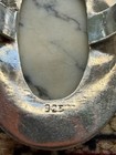 Vintage Navajo Howlite Ring And Pendent In Heavy 925 Sterling Silver Sz 5 Ring — photo 10