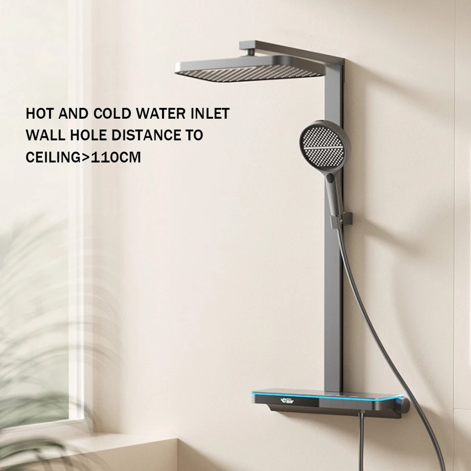 Duschsystem Handbrause Dusche Mit Thermostat Duscharmatur Regendusche Duschset - Bild 4 von 4