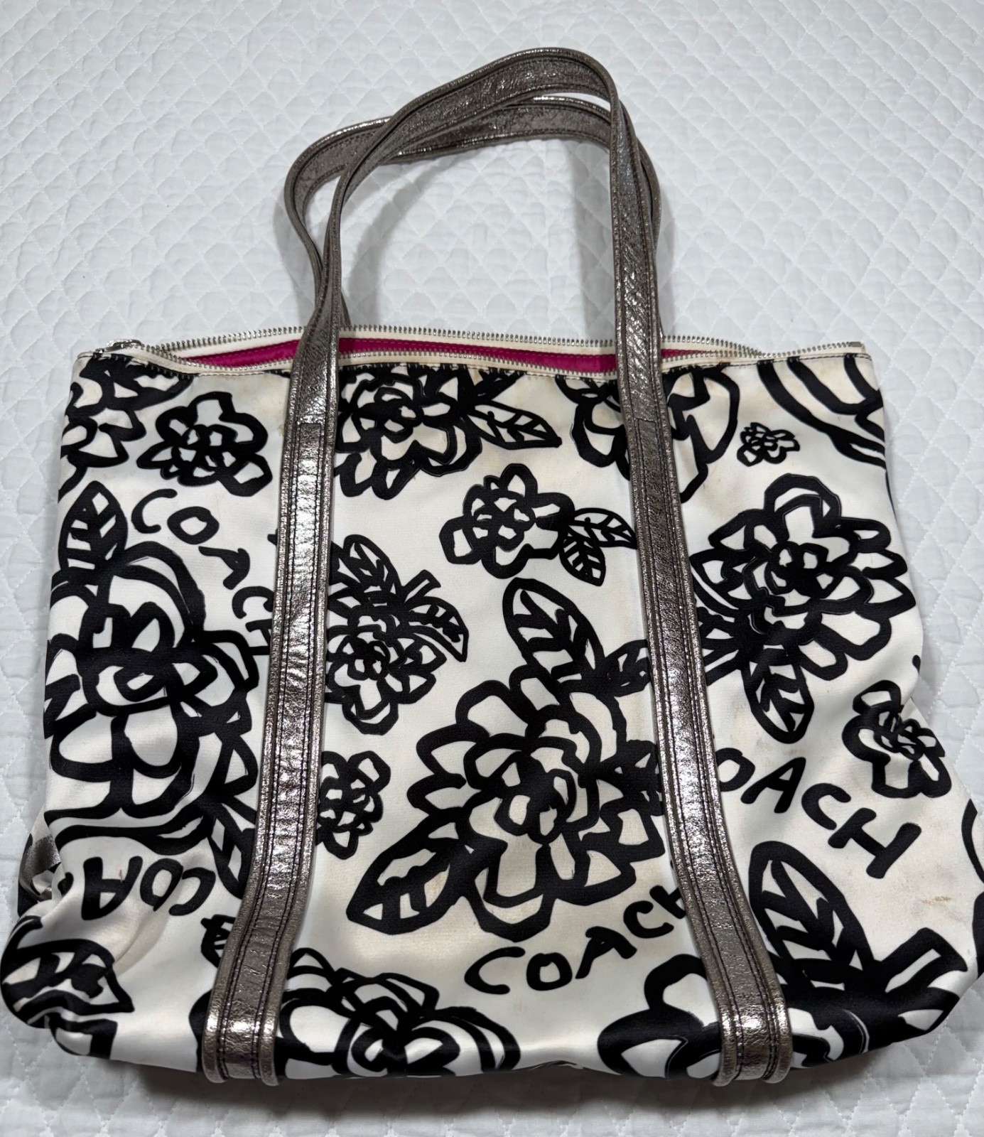 Coach 14741 Poppy Y2K Leather Trim Mullticolor Floral… - Gem