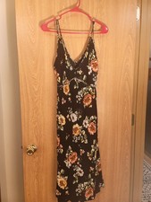 GREAT PRE-OWNED Torrid dress PLUS SZ-OX black floral midi crinkle sundress 