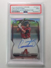 2023 Bowman Chrome 1st Refractor Auto /499 Cristofer Torin PSA 9