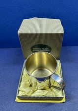 Collectible Antique Silverplate Baby Cup Tudor Plate Oneida Community READ