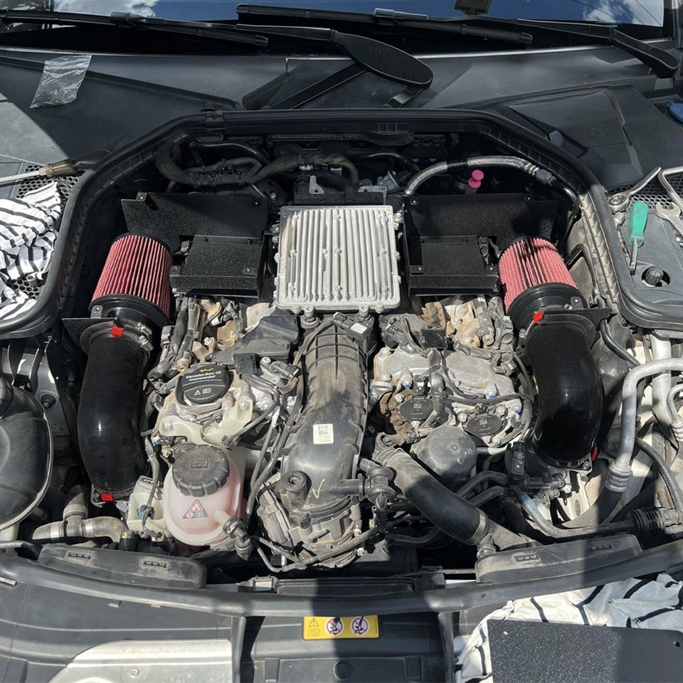Cold Air Intake System For Mercedes C400 C450 C43AMG GLC43 2012-2020 M276 V6 - Image 4 of 4