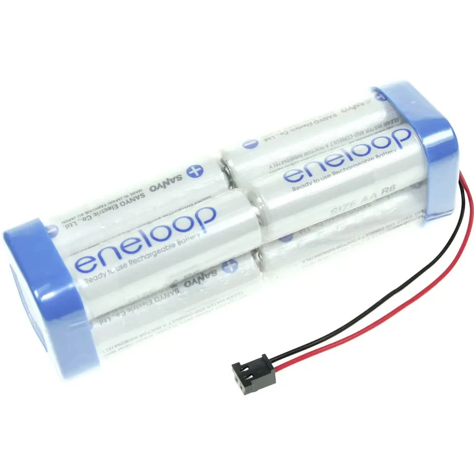 Pack de piles rechargeables 8x LR6 (AA) NiMH Panasonic 124008 9.6 V 1900 mAh - Photo 1/1