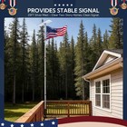 Yescom Starlink G3 Ground Pole Mount Kit w/ Deck Mount 25ft Telescopic Flagpole — photo 2
