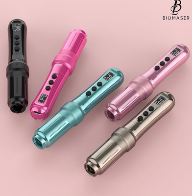 Biomaser U1 Pro & Pinky Pro Tattoo-Stift Set, Einstellbar, Transportkoffer